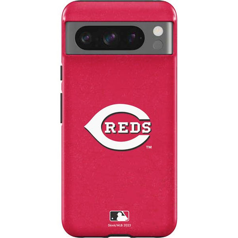 MLB Cincinnati Reds - Solid Distressed Google Pixel 8 Pro Impact Case